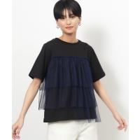 tシャツ Tシャツ レディース チュールドッキングTシャツ「洗濯機洗い可」 | ZOZOTOWN Yahoo!店