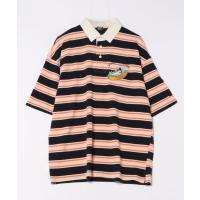 シャツ ブラウス メンズ 342108：サメラビルドッグ刺繍 レトロボーダーラガーシャツ | ZOZOTOWN Yahoo!店