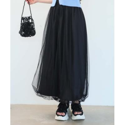 チュールパンツ（レディースファッション）（色：ピンク系