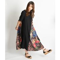 ワンピース エスニック柄 五分袖 ロングワンピース | ZOZOTOWN Yahoo!店