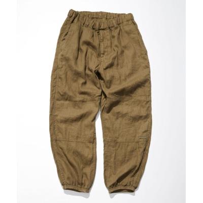 CAHLUMN リネン 黒パンツ ウエスト調整可能 CAHLUMN/Linen Gym Tapered Pant 1.1｜Daytona Park(FREAK'S