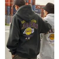 パーカー NBA/エヌビーエー 別注 ロゴ刺繍/プリント ヴィンテージライクビッグシルエットプルオーバーパーカー メンズ レディース