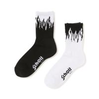 靴下 直営限定/Schott/ショット/HIGT-SOCKS FLAME/フレイム ハイソックス メンズ レディース | ZOZOTOWN Yahoo!店