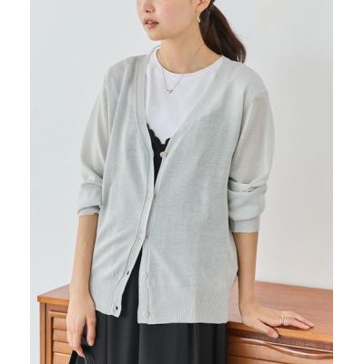 未使用品　23区　シルバーラメ　カーディガン　Size３　洗える　ＵＶ　25SS 未使用品 23区 シルバーラメ カーディガン Size3 洗える UV
