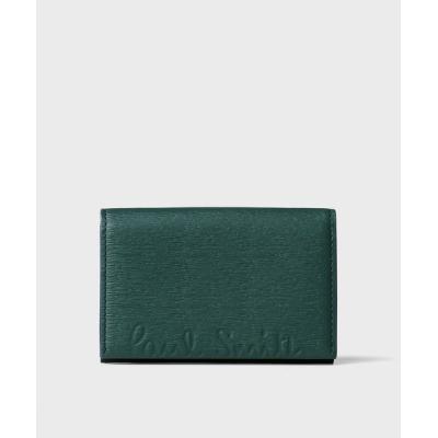Paul Smith メンズ名刺入れ（色：グリーン系）｜ファッション
