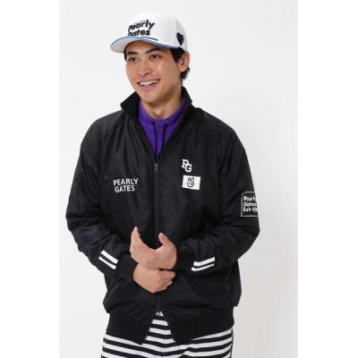パーリーゲイツ ゴルフ ストレッチ ジャケット ブルゾン ウエア　サイズ3 ストレッチタフタ フルジップブルゾン(アウター(ブルゾン