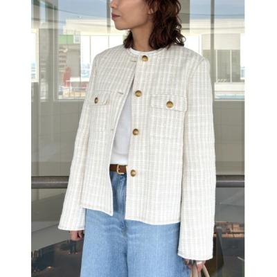 ツイード ジャケット(色:ホワイト系)の商品一覧 通販 - Yahoo ツイード ジャケット(色:ホワイト系)の商品一覧 通販 - Yahoo
