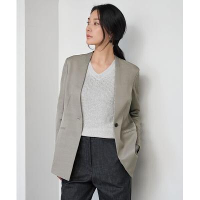 ＊極美品＊ Theory ノーカラージャケット グレー size４ Theory（ノーカラージャケット ・ グレー/灰色系）のフリマアイテム一覧