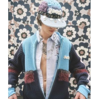 amok スカジャン ニット ジャケット アモク Free 美品 amok（アモク）の「【別注】amok /アモク/NASA KNIT（ニット