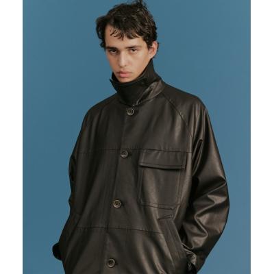 レザーカーコート（PUBLIC TOKYO／メンズファッション