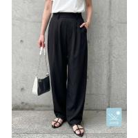 ワイドパンツ パンツ 「新色追加」「UV対策/全骨格美脚見え/低身長サイズ有」オフィスでもプライベートでも！カーブスラックスパンツ レディース