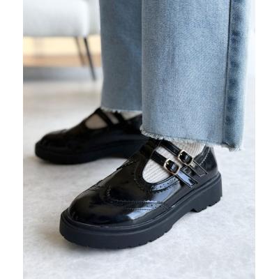 ストラップパンプス（トゥデザイン：ウィングチップ）のおすすめ人気 