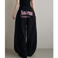 ワイドパンツ スウェットパンツ ジャージ バッグプリントワイドスエットパンツ　カーブスエットパンツ レディース | ZOZOTOWN Yahoo!店