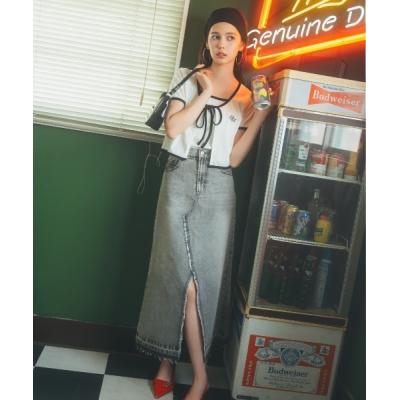 リメイク風リメイク風デニムロングスカートの商品一覧 通販 リメイク風リメイク風デニムロングスカートの商品一覧 通販