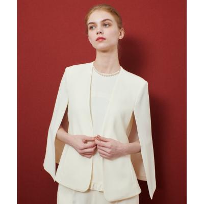 Liliray様【ルルウィルビー】ノーカラージャケット ケープ オフホワイト 1 ケープジャケット（LOULOU WILLOUGHBY）のおすすめ人気商品一覧 通販