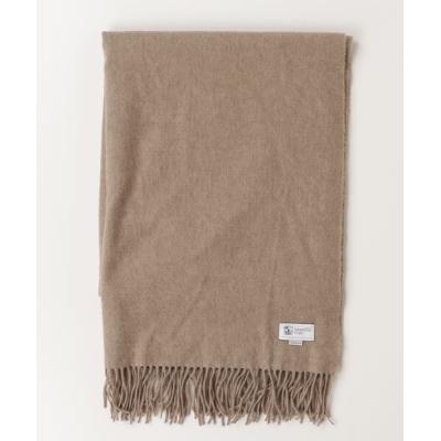 Johnstons of Elgin ベージュ フリンジ付き ストール 大判 フリンジマフラー（Johnstons of Elgin）（性別：レディース）の