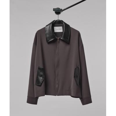 美品】CULLNI ストライプ ブルゾン　クルニ 22SS サイズ1 ブラック CULLNI クルニ ストライプブルゾン ジャケット メンズ ブラック 黒 1