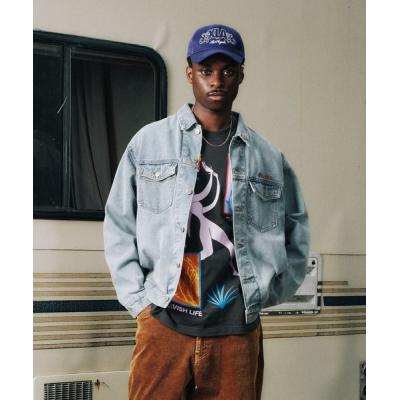 ジャケット・アウター SKOLOCT 1of1 Art Denim Jacket L XLARGE メンズGジャン、デニムジャケット｜コート、ジャケット