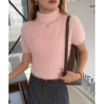 半袖シャギーニット（レディーストップス） | ファッション の