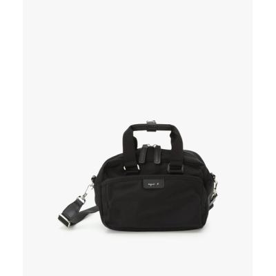 【美品】【agnesb.】２WAYナイロン×レザー　ショルダーミニボストンバッグ 2wayバッグナイロン（agnes b.）の商品一覧 通販 - Yahoo!ショッピング