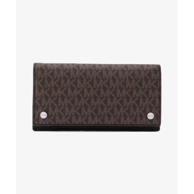 MICHAEL KORS 折り財布 ブラック　ダークブラウン　MKロゴ　メンズ MICHAEL KORS 折り財布 ブラック ダークブラウン MKロゴ メンズ