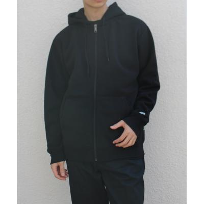 80s usa製　黒　フルジップ　パーカー　ブラック　discus ディスカス DISCUS パーカー DISCUS/ディスカス UVカット 吸汗速乾 テック