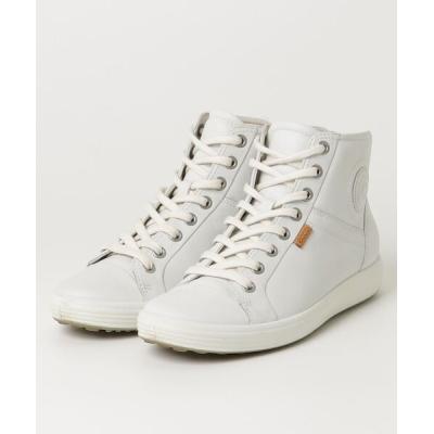 ecco エコー ソフト７ レザー ハイカットスニーカーホワイト 36 23cm ◇ECCO◇ ソフト7 約23cmレザーハイカットスニーカー - メルカリ