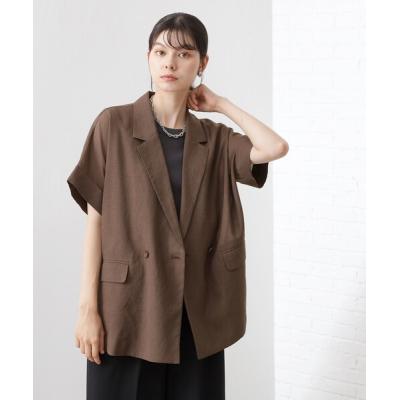 レディースジャケット半袖（色：ブラウン系）のおすすめ人気商品一覧