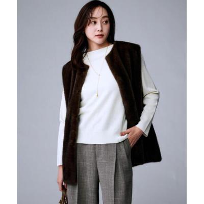 フェイクファーベスト ブラウンのおすすめ人気商品一覧 通販 - Yahoo