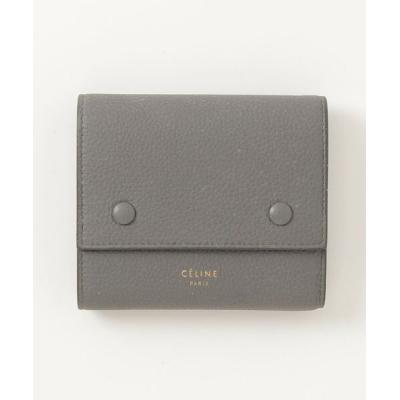 セリーヌ CELINE 二つ折り財布 マルチファンクション グレー CELINE セリーヌ マルチファンクション 二つ折り財布 グレー