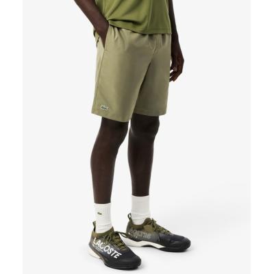 【美品】ラコステ LACOSTE ハーフパンツ ３８インチ カーキ ベージュ 美品】ラコステ LACOSTE ハーフパンツ 38インチ カーキ
