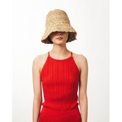 値下げ【La Maison de Lyllis】別注 ストローハット 麦わら帽子 La Maison de Lyllis 帽子 ハット 「La Lyllis」ストローハット