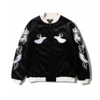 スマホショルダー ブルゾン アウター HOUSTON ヒューストン VELVETEEN ALASKA SOUVENIR JACKET 別珍 アラスカ スーベニアジャケット/スカジャン