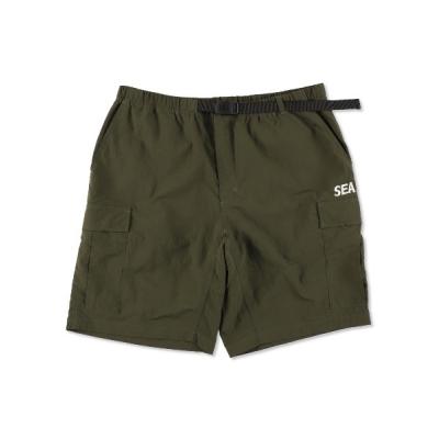 WIND AND SEA メンズショート、ハーフパンツ（色：グリーン系