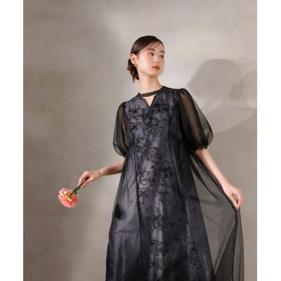 カナ Kana 大きいサイズ L 黒 パーティー ドレス ワンピース 結婚式 新作 パーティードレス 結婚式[品番：BECW0010313]｜kana（カナ