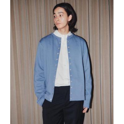 アニエス・ベー　オム　カーディガンプレッション メンズ コットン メルトン スタンドカラー カーディガンプレッション