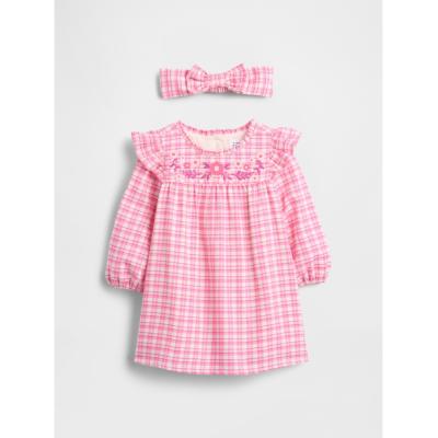 38 N°21 薄いピンク ギンガムチェック ワンピース