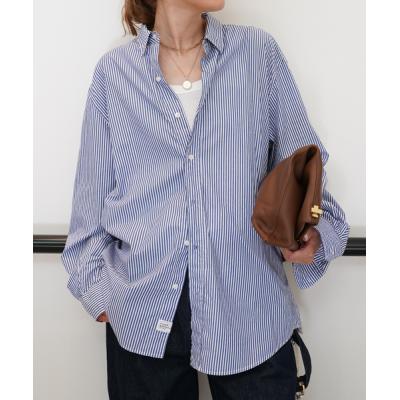 美品 L相当 フランクアンドアイリーン ストライプリネンスキッパー