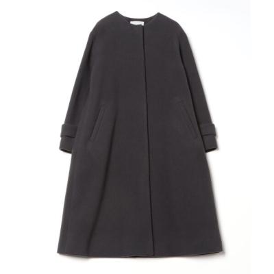 green label relaxing ノーカラー ミドル コート green label relaxing（グリーンレーベルリラクシング）の「ウール