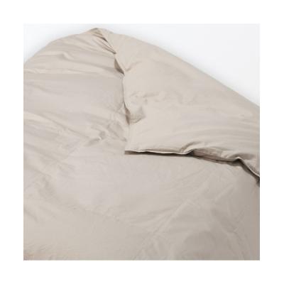 MUJI 羽毛掛け布団 一層式/Q 210x210cm カバー付き MUJI 羽毛掛け布団 一層式/Q 210x210cm カバー付き 防ダニ 羽毛