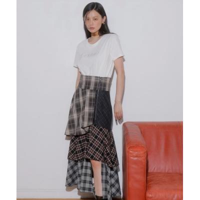 ほぼ新品】ハートローズストロベリーパッチワークスカート