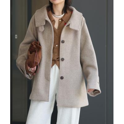 【新品】ジャーナルスタンダード アンゴラ混 　 ロングコート　Mサイズ　ベージュ JOURNAL STANDARD（ジャーナルスタンダード）の「ウールアンゴラロング