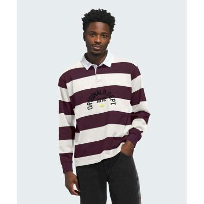 adidas 赤黒 ストライプ シャツ Lサイズ adidas 黒 赤 ストライプ シャツ 140 - メルカリ