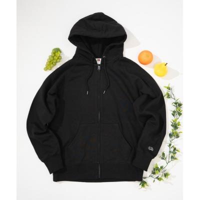 FRUIT OF THE LOOM メンズパーカー（ジップ、ボタン：ジップアップ