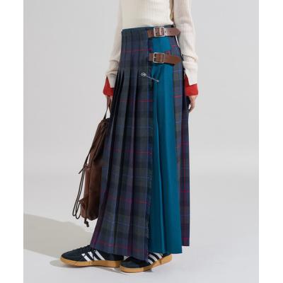 新品タグ付オニールオブダブリン ロングキルトスカート 12サイズ O'NEIL of DUBLIN（オニールオブダブリン） ロングスカート キルト