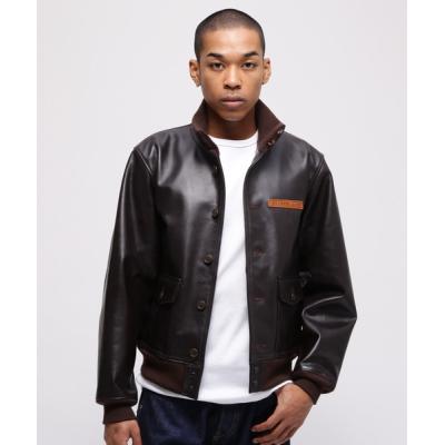 AVIREX メンズ革ジャン、レザージャケット（サイズ（S/M/L）：L