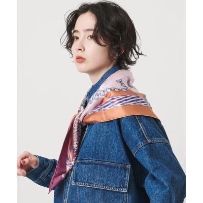 新品未使用⭐︎Manipuri マニプリ　人気大盤スカーフ SHIPS別注】manipuri: 50th ANNIV エンブレム スカーフ 88×88