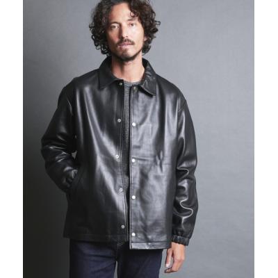 コーチ COACH レザージャケット メンズ　アウター　迷彩　ラムレザー　美品 価格相談可 コーチ COACH レザーパーカー ラムレザー 裏地