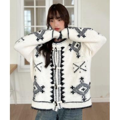 幾何学模様 ホワイトセーター M 楽天市場】幾何学（ニット・セーター