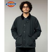 ミリタリージャケット モッズコート Dickies 襟コーデュロイ切り替え 薄中綿 ワークジャケット